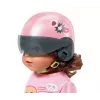 Leļļu ķivere ZAPF BABY born E-Scooter Helmet 43 cm — tekstils/plastmasa, daudzkrāsaina, vecums 3–12