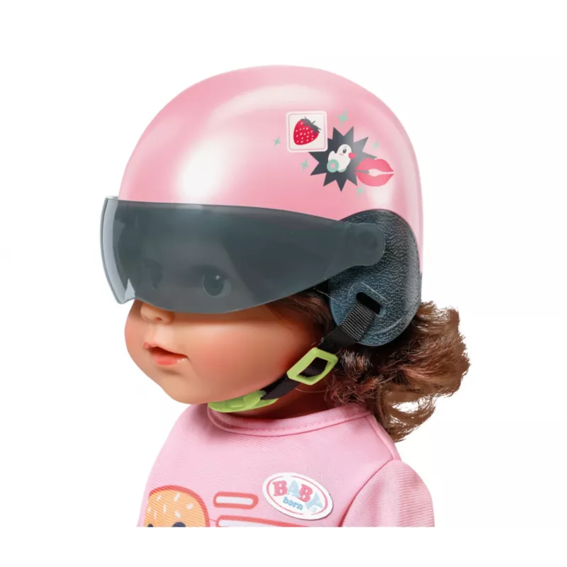 Leļļu ķivere ZAPF BABY born E-Scooter Helmet 43 cm — tekstils/plastmasa, daudzkrāsaina, vecums 3–12