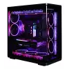 ZALMAN P60 Melns PC Midi Tower korpuss — ATX/Mini-ITX, rūdīts stikls, 3×120 mm sānu + 2×120 mm aizmugures ventilatori, 290×475×478 mm