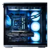 ZALMAN P60 Melns PC Midi Tower korpuss — ATX/Mini-ITX, rūdīts stikls, 3×120 mm sānu + 2×120 mm aizmugures ventilatori, 290×475×478 mm