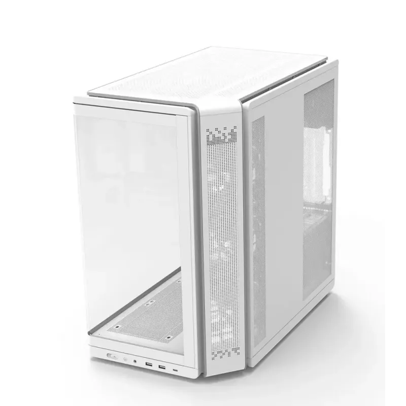 PC korpuss ZALMAN P60 Mid-Tower ar 5x ARGB ventilatoriem, balts
