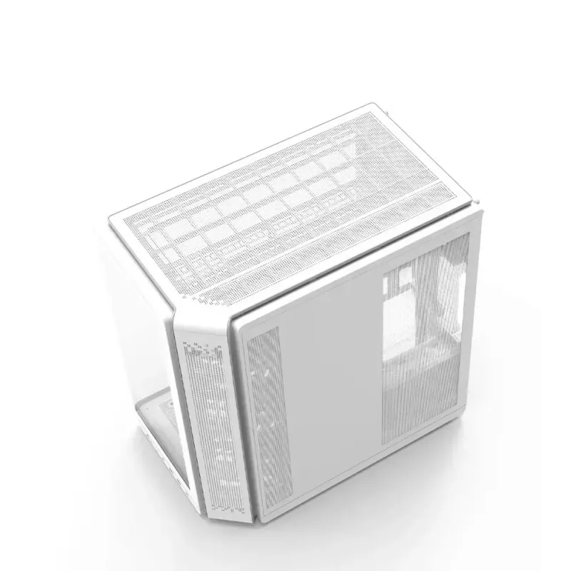 PC korpuss ZALMAN P60 Mid-Tower ar 5x ARGB ventilatoriem, balts