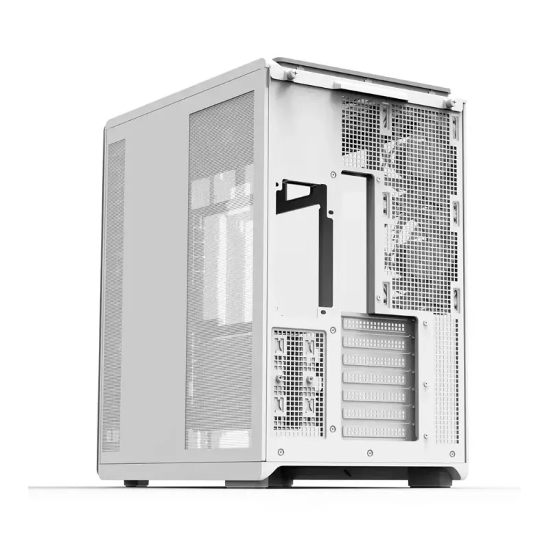 PC korpuss ZALMAN P60 Mid-Tower ar 5x ARGB ventilatoriem, balts