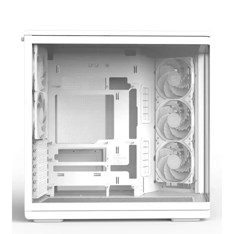 PC korpuss ZALMAN P60 Mid-Tower ar 5x ARGB ventilatoriem, balts