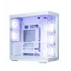 PC korpuss ZALMAN P60 Mid-Tower ar 5x ARGB ventilatoriem, balts