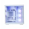 PC korpuss ZALMAN P60 Mid-Tower ar 5x ARGB ventilatoriem, balts