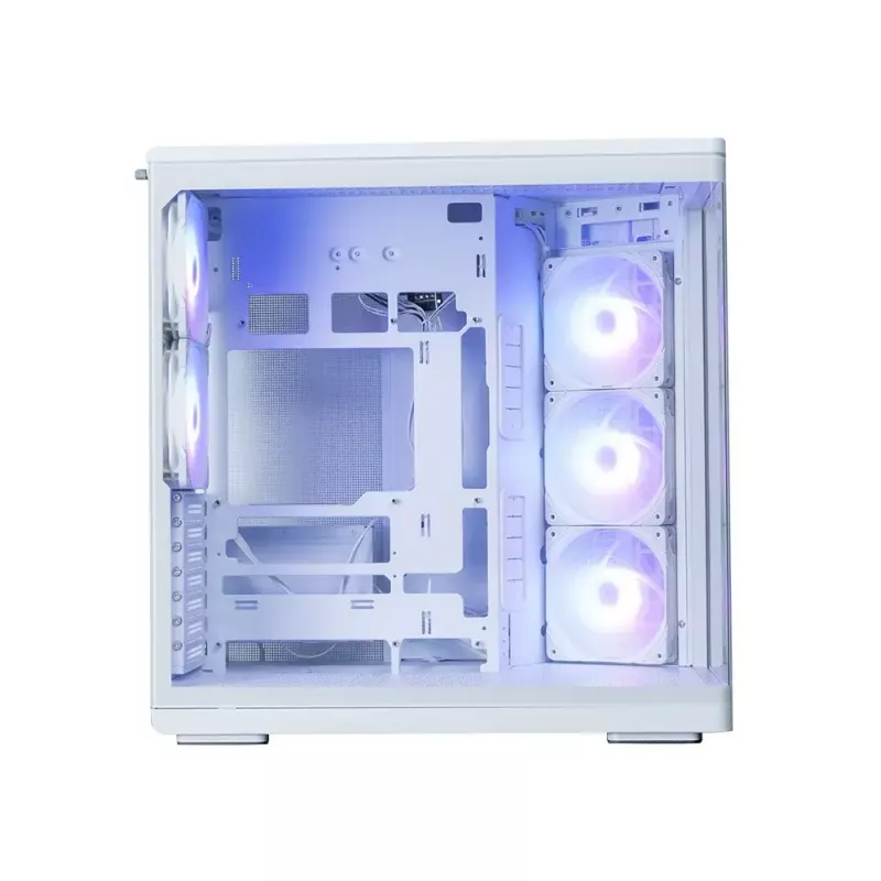 PC korpuss ZALMAN P60 Mid-Tower ar 5x ARGB ventilatoriem, balts