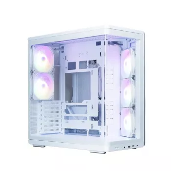 PC korpuss ZALMAN P60 Mid-Tower ar 5x ARGB ventilatoriem, balts