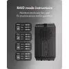 ICY BOX IB-RD3720-CU3 HDD/SSD korpuss Melns 2,5/3,5 collu