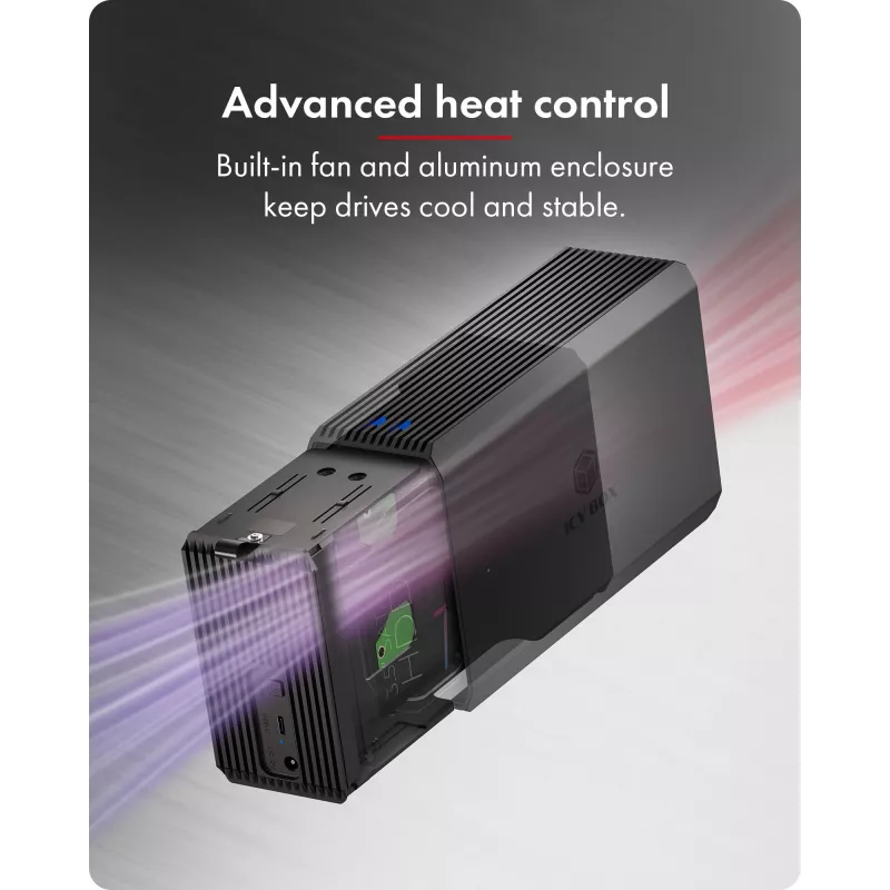 ICY BOX IB-RD3720-CU3 HDD/SSD korpuss Melns 2,5/3,5 collu