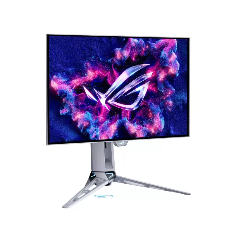 Datora monitors ASUS ROG Swift OLED PG27AQWP-W 26,5 collas (67,3 cm) 2560×1440 QHD 0,02 ms USB 3.2 Gen 1 VESA augstuma regulējams