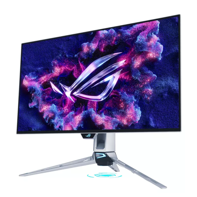 Datora monitors ASUS ROG Swift OLED PG27AQWP-W 26,5 collas (67,3 cm) 2560×1440 QHD 0,02 ms USB 3.2 Gen 1 VESA augstuma regulējams