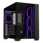 Datora korpuss ASUS A32 PLUS ATX, melns — rūdītais stikls, RGB ventilatori, USB-C, atbalsta ATX/Micro-ATX/Mini-ITX