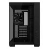 Datora korpuss ASUS A32 PLUS ATX, melns — rūdītais stikls, RGB ventilatori, USB-C, atbalsta ATX/Micro-ATX/Mini-ITX
