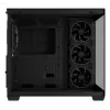 Datora korpuss ASUS A32 PLUS ATX, melns — rūdītais stikls, RGB ventilatori, USB-C, atbalsta ATX/Micro-ATX/Mini-ITX