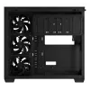 Datora korpuss ASUS A32 PLUS ATX, melns — rūdītais stikls, RGB ventilatori, USB-C, atbalsta ATX/Micro-ATX/Mini-ITX