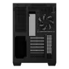 Datora korpuss ASUS A32 PLUS ATX, melns — rūdītais stikls, RGB ventilatori, USB-C, atbalsta ATX/Micro-ATX/Mini-ITX