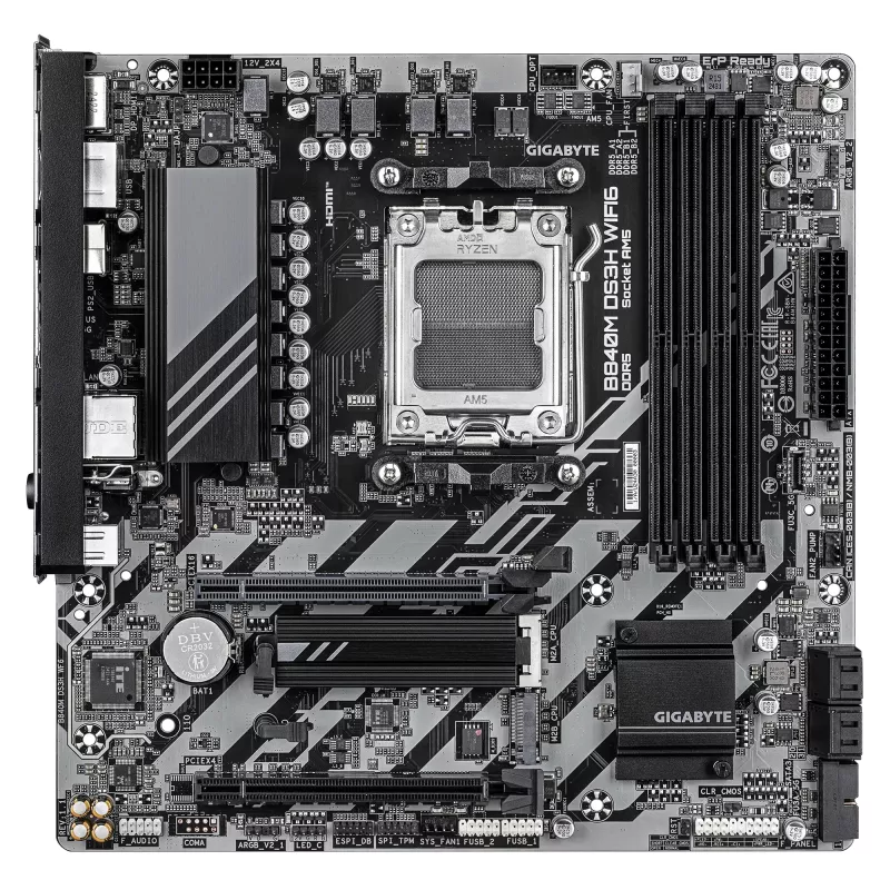 Mātesplate GIGABYTE B840M DS3H WIFI6, AMD B550, Socket AM5, Micro ATX