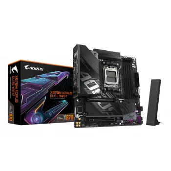 Mātesplate GIGABYTE X870M AORUS ELITE WIFI7, AMD X870, Socket AM5, ATX