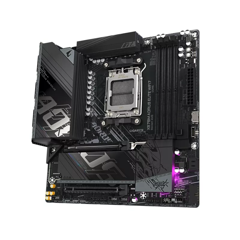 Mātesplate GIGABYTE X870M AORUS ELITE WIFI7, AMD X870, Socket AM5, ATX