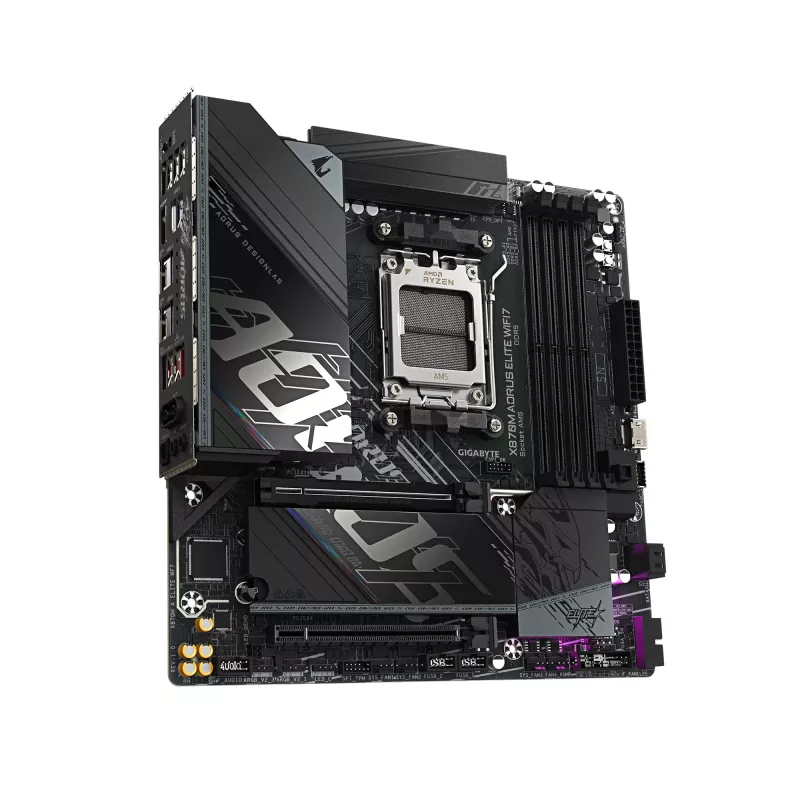 Mātesplate GIGABYTE X870M AORUS ELITE WIFI7, AMD X870, Socket AM5, ATX