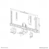 Neomounts AV50-500BL PTZ/UC kameras plaukta komplekts 43-110 collas - VESA - maks. 5 kg - universāls