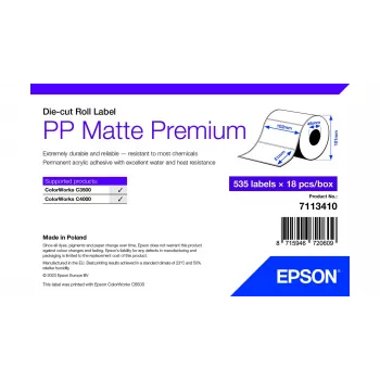 Epson 7113410 printera etiķete Balts Pašlīmējošā printera etiķete