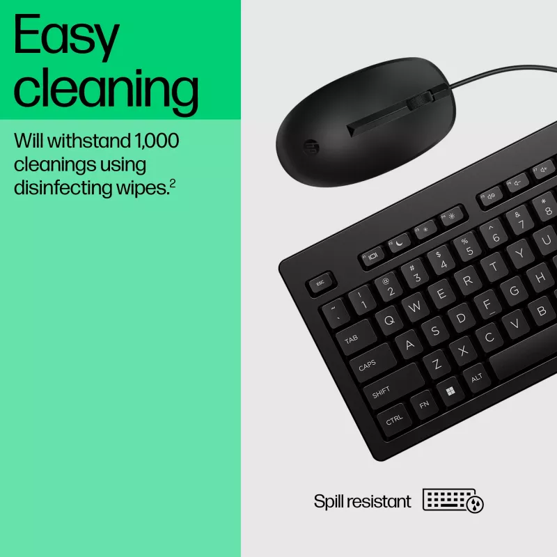 Pele HP 225 vadu pele un tastatūras komplekts G2 USB