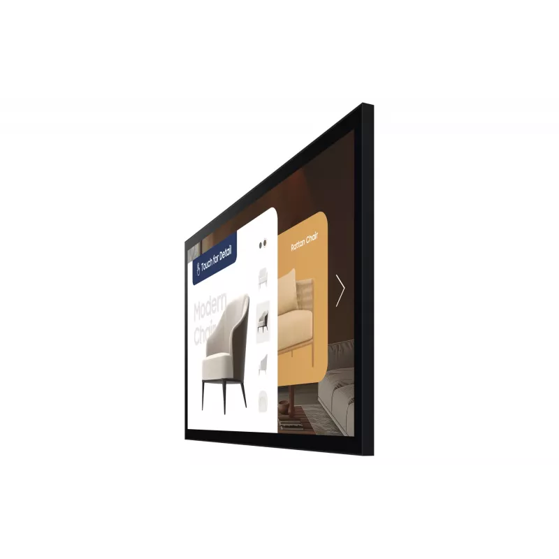 Samsung QM32C-T digitālo izkārtņu plakanais panelis 81,3 cm (32 collas) LCD Wi-Fi 400 cd/m² Full HD Melns Skārienekrāns Tizen 7.0 16/7