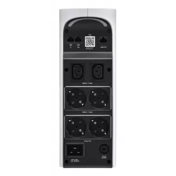 APC Back-UPS Pro, 2200VA/1320W, Tower, 230V, 4x Schuko and 2x IEC C13 outlets, RGB Lights, Pure Sine Wave, Arctic (balta)