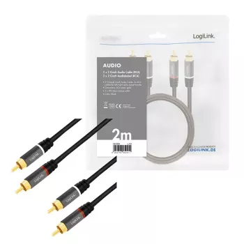Audio kabelis 2 m LogiLink CA1204