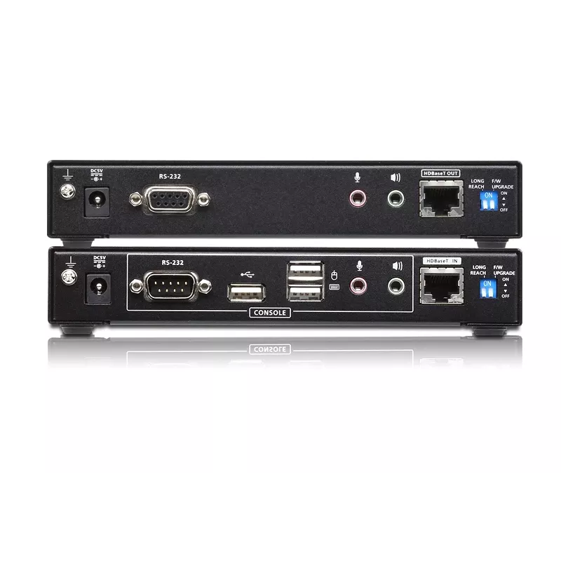 ATEN USB 2.0 DVI Dual View HDBase T2.0 KVM paplašinātājs ar audio un RS232 (150 m)