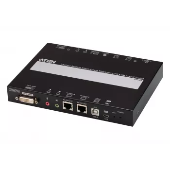 ATEN 1 vietējās/attālinātās koplietošanas piekļuves viena porta DVI KVM komutators, izmantojot IP