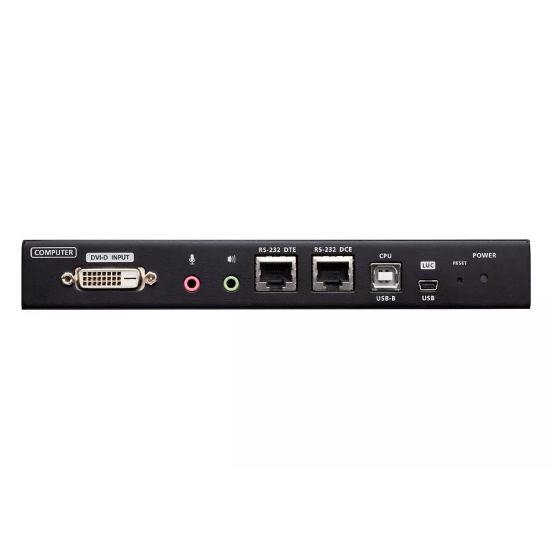 ATEN 1 vietējās/attālinātās koplietošanas piekļuves viena porta DVI KVM komutators, izmantojot IP