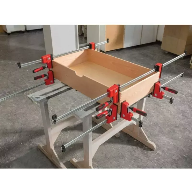 Stieņa skava Bessey KREV150-2K, platums 300 mm, dziļums 200 mm, augstums 300 mm, daudzkrāsains