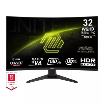 MSI MAG 325CQF datora monitors 80 cm (31,5 collas) 2560 x 1440 pikseļi Wide Quad HD Melns