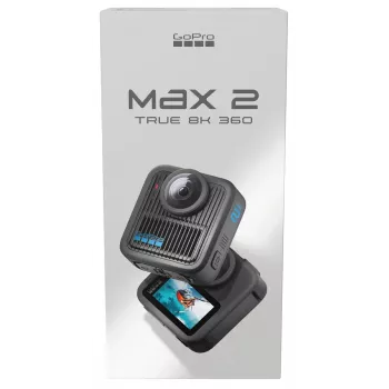 Action Camera GoPro MAX 2 – 29.5 MP, 8K Ultra HD video at 100 fps, GPS, Wi‑Fi, iebūvēts LCD