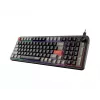 Klaviatūra MSI Forge GK110 — pilna izmēra (100%), USB vadu, QWERTY US angļu, membrāna, RGB fona apgaismojums, 97 taustiņi, melna