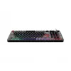 Klaviatūra MSI Forge GK110 — pilna izmēra (100%), USB vadu, QWERTY US angļu, membrāna, RGB fona apgaismojums, 97 taustiņi, melna