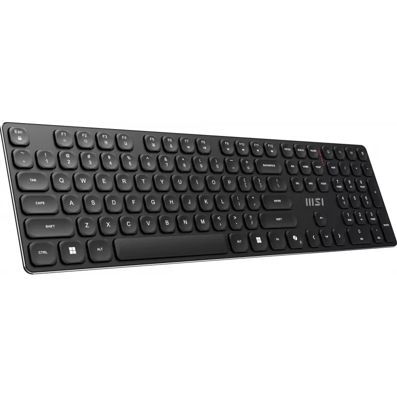 MSI FORGE K210 WIRELESS COMBO klaviatūra Peles komplektā Mājai/Birojam USB QWERTY US English Melna