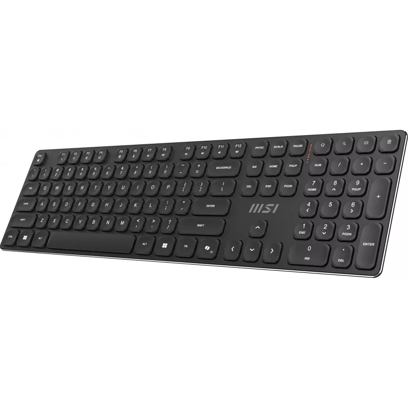 MSI FORGE K210 WIRELESS COMBO klaviatūra Peles komplektā Mājai/Birojam USB QWERTY US English Melna