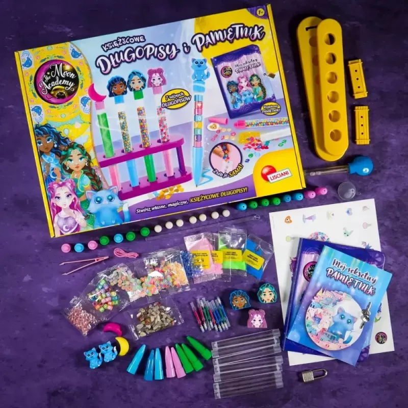 Izglītojošs komplekts Liscianigiochi Moon Academy — Mēness pildspalvas un dienasgrāmata