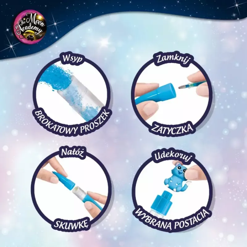 Izglītojošs komplekts Liscianigiochi Moon Academy — Mēness pildspalvas un dienasgrāmata