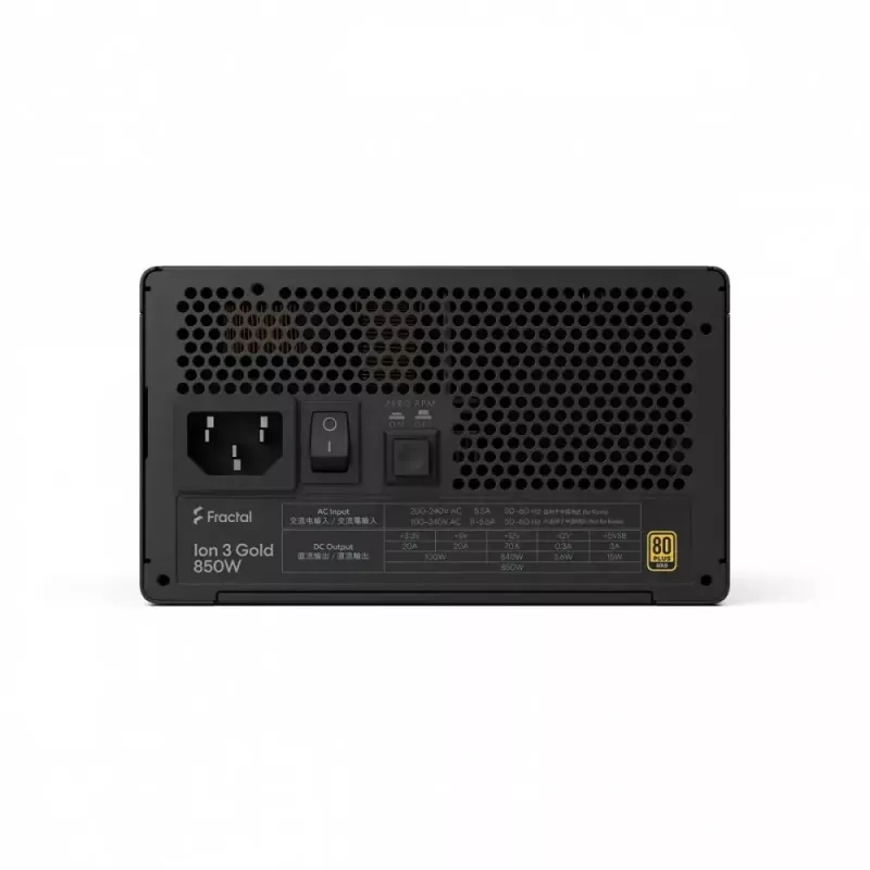 Barošanas bloks fractal design FDE Ion 3 GOLD 850W 80+ Gold, melns