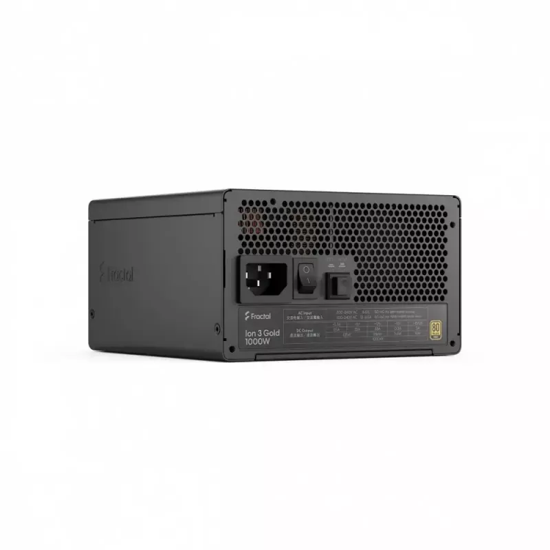 fractal design FDE Ion 3 GOLD 1000W 80+ GOLD melns barošanas bloks