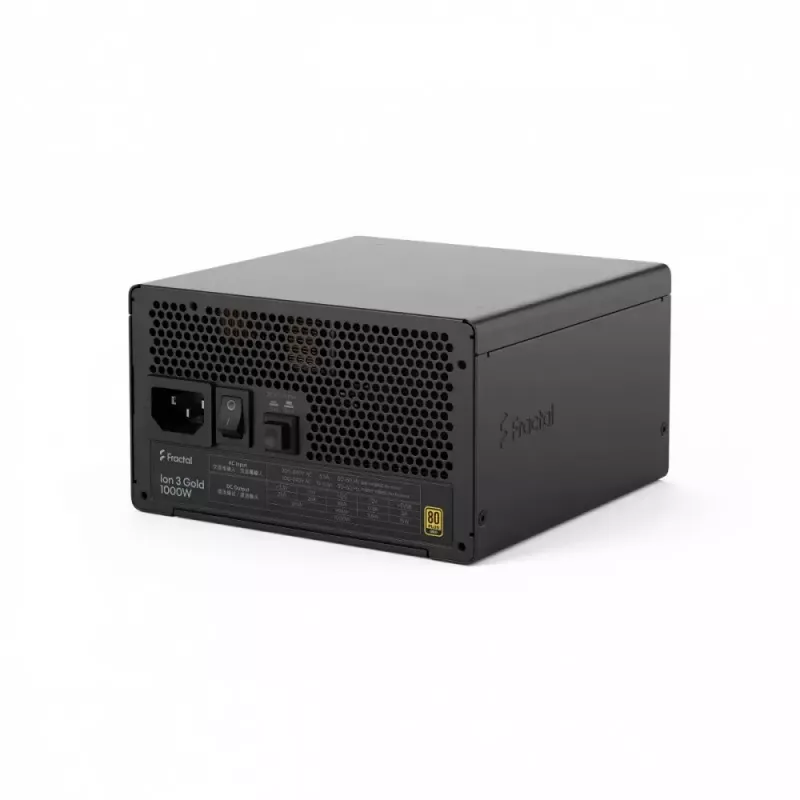 fractal design FDE Ion 3 GOLD 1000W 80+ GOLD melns barošanas bloks