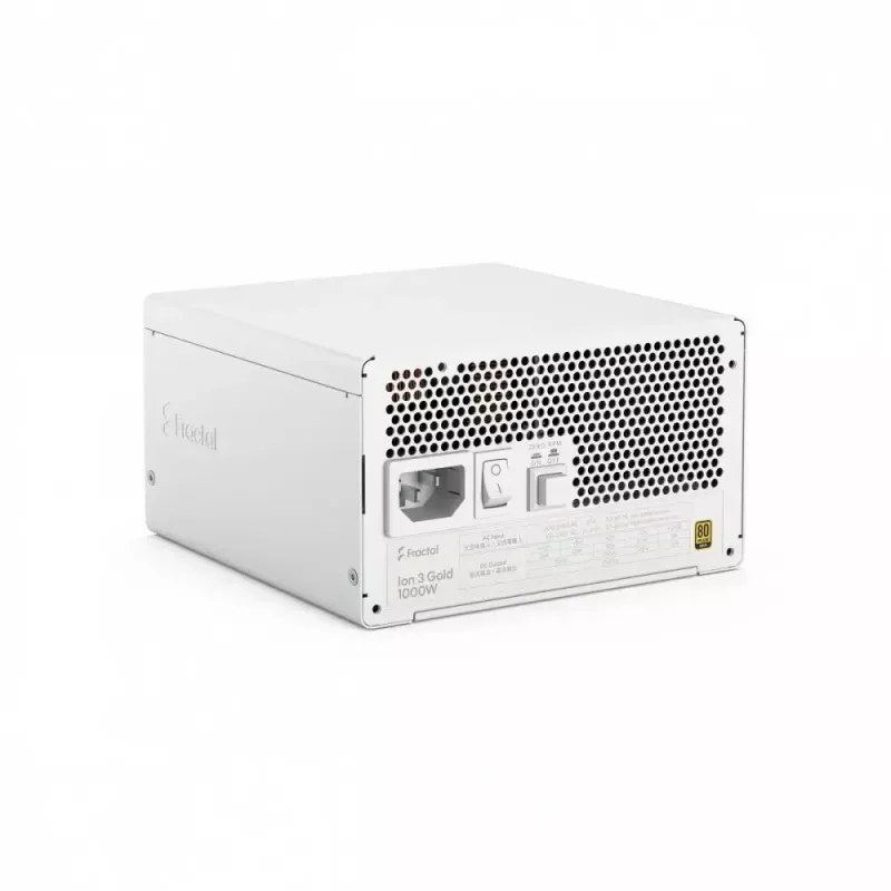 Barošanas avots fractal design FDE Ion 3 GOLD 1000W 80+ GOLD balta — 1000 W, 80+ Gold efektivitāte, ATX