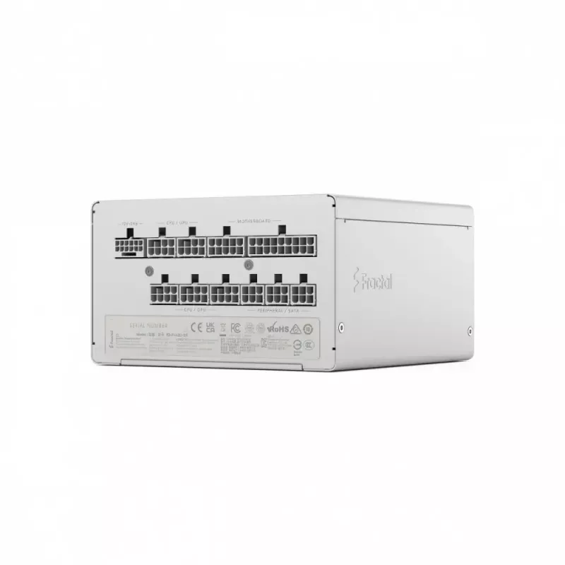 Barošanas avots fractal design FDE Ion 3 GOLD 1000W 80+ GOLD balta — 1000 W, 80+ Gold efektivitāte, ATX