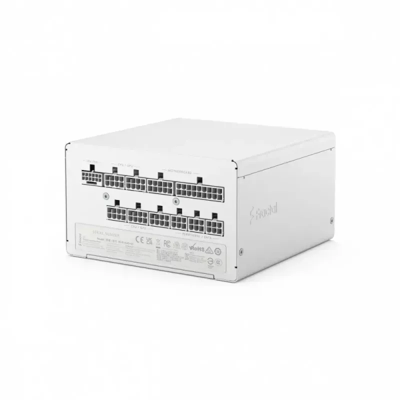 Barošanas avots fractal design FDE Ion 3 GOLD 1000W 80+ GOLD balta — 1000 W, 80+ Gold efektivitāte, ATX