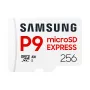 microSDXC atmiņas karte Samsung P9 Express 256 GB — UHS-I, lasīšanas ātrums 800 MB/s, V30, U1, izturīga